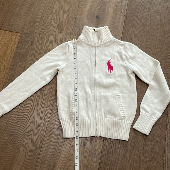 Polo Ralph Lauren Big Pony Full Zip Cardigan Sweater Size M (8-10) - Picture 10 of 10